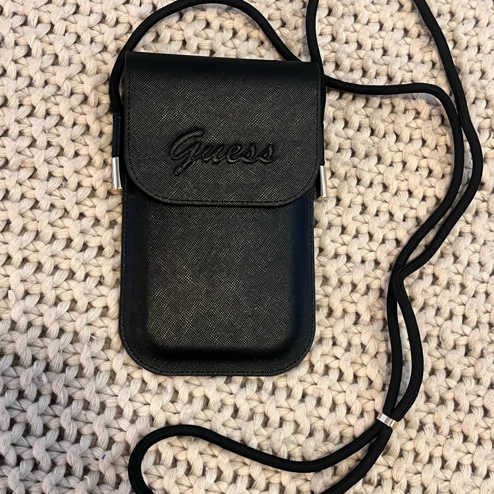 Guess Black Crossbody Phone Case